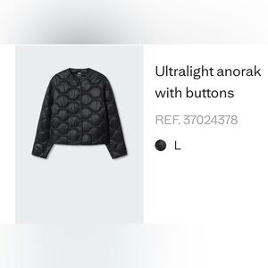 Mango Quilted Ultralight Puffer Jacket - Black